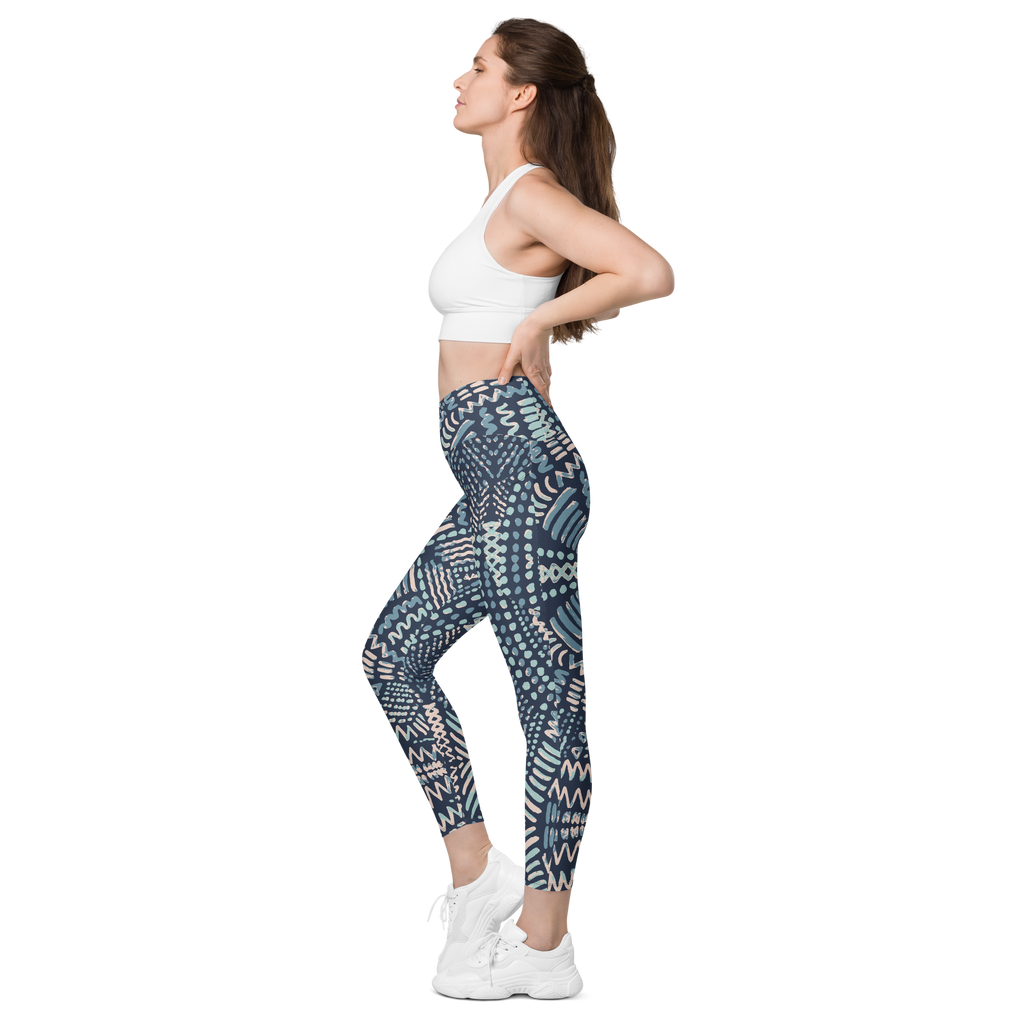HL Fashion Art Crossover Legging's W/Pockets