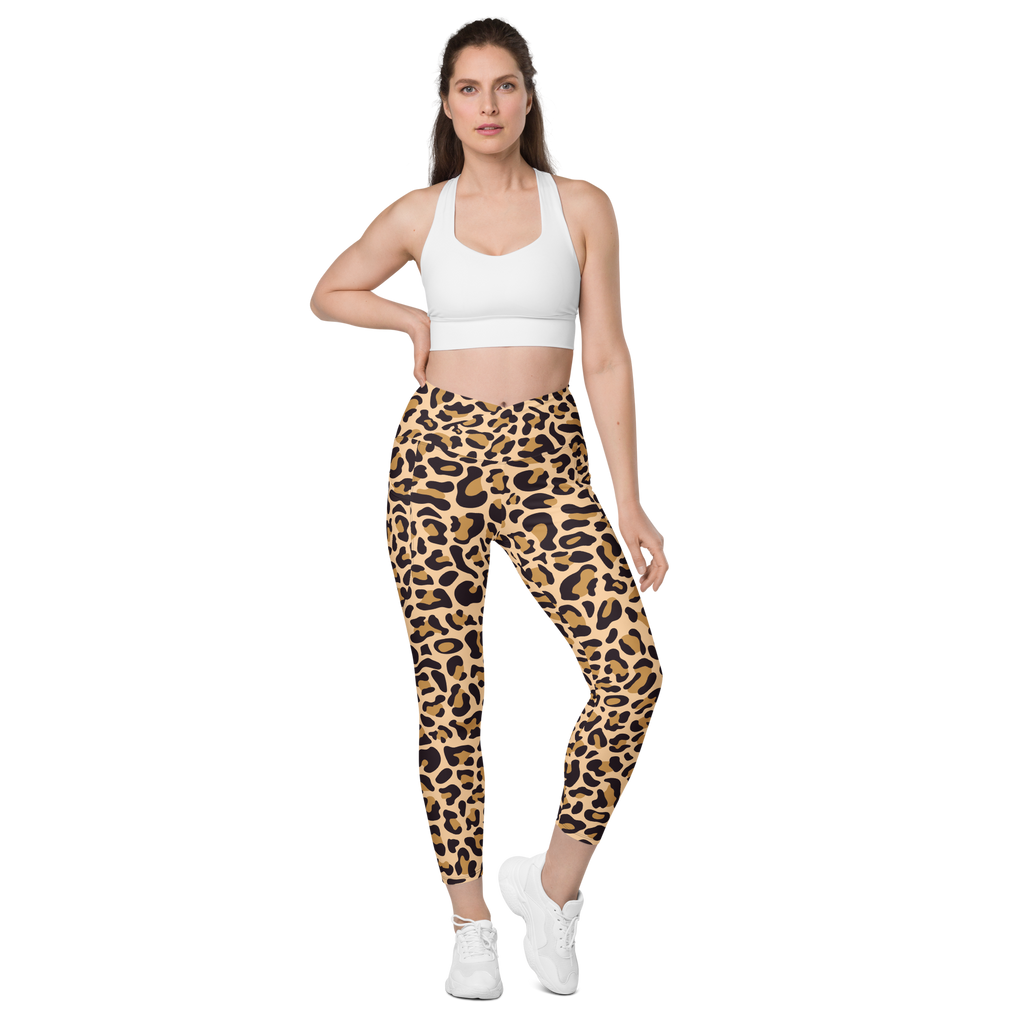 HL Crossover Leopard Leggings W/Pockets