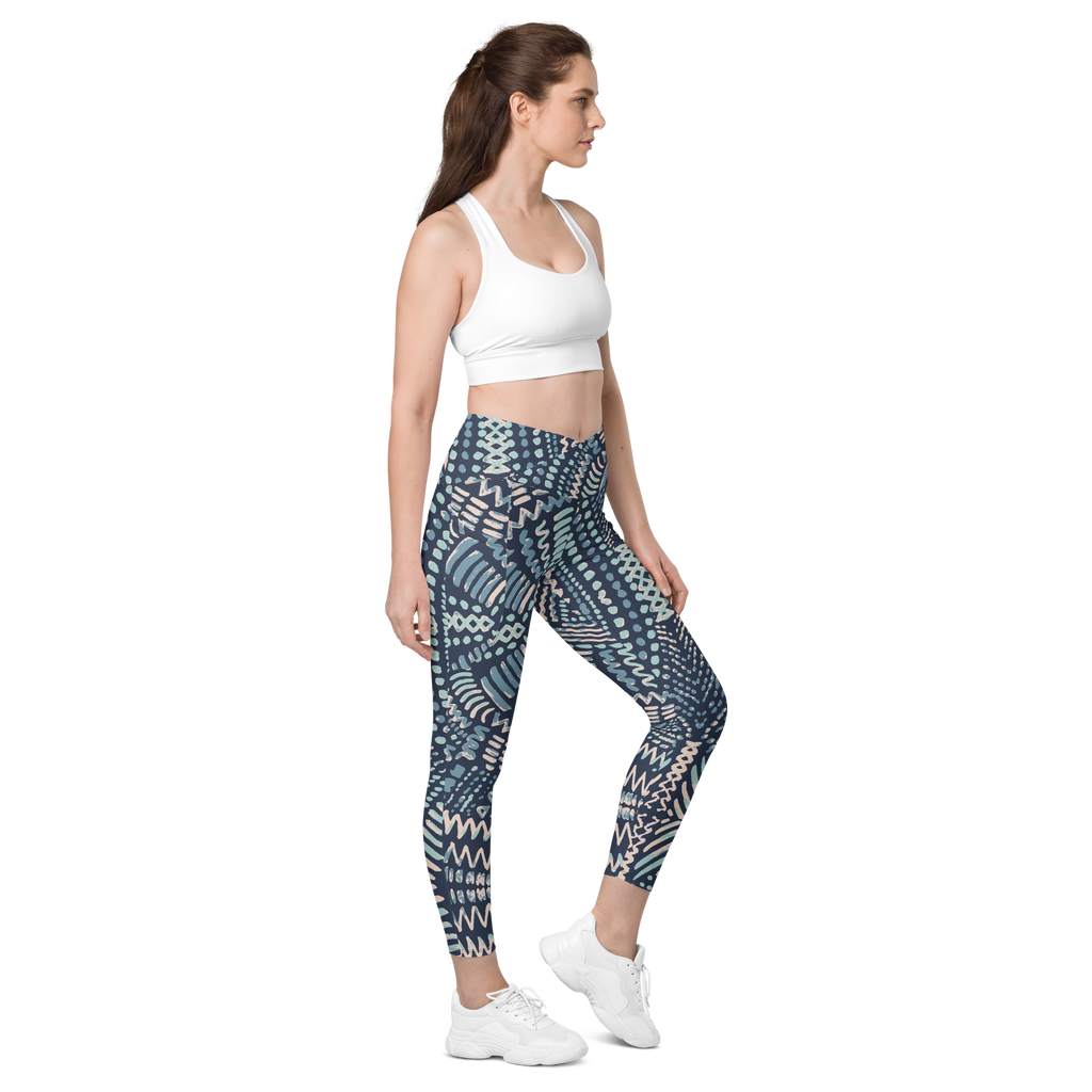 HL Fashion Art Crossover Legging's W/Pockets