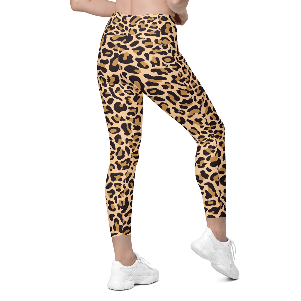 HL Crossover Leopard Leggings W/Pockets