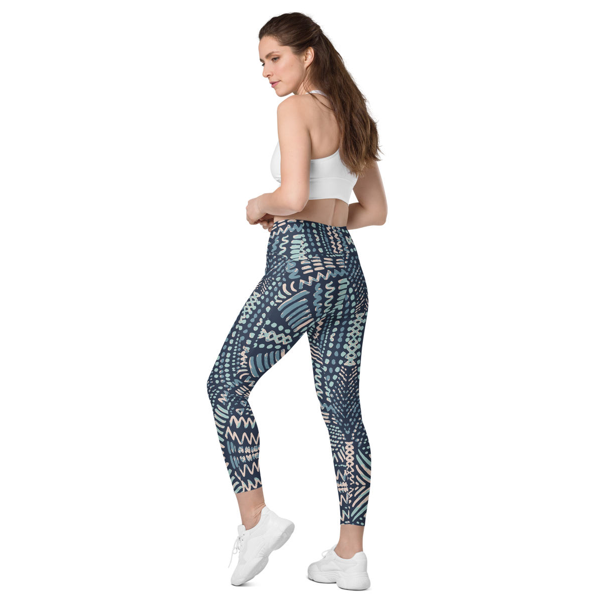 HL Fashion Art Crossover Legging's W/Pockets