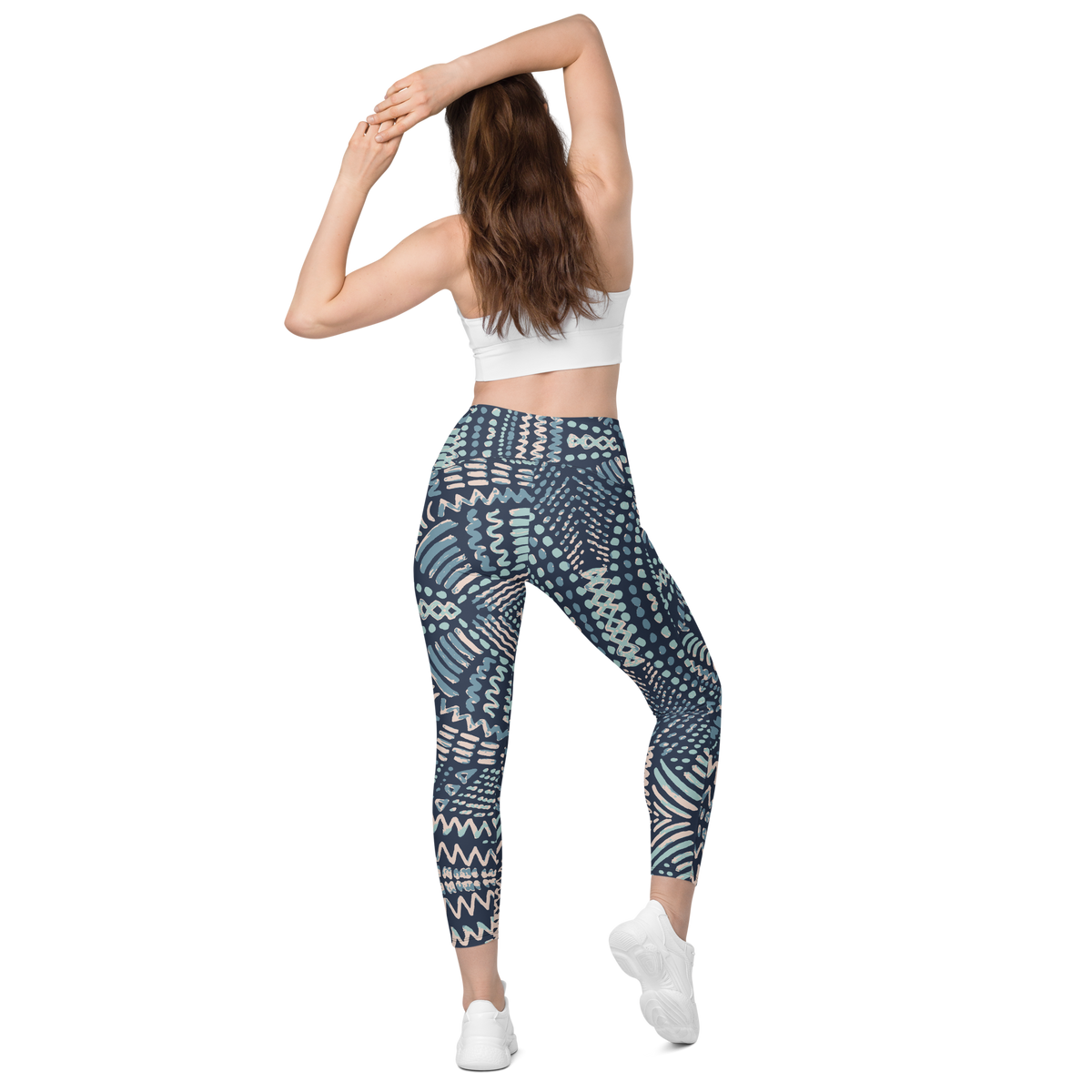 HL Fashion Art Crossover Legging's W/Pockets