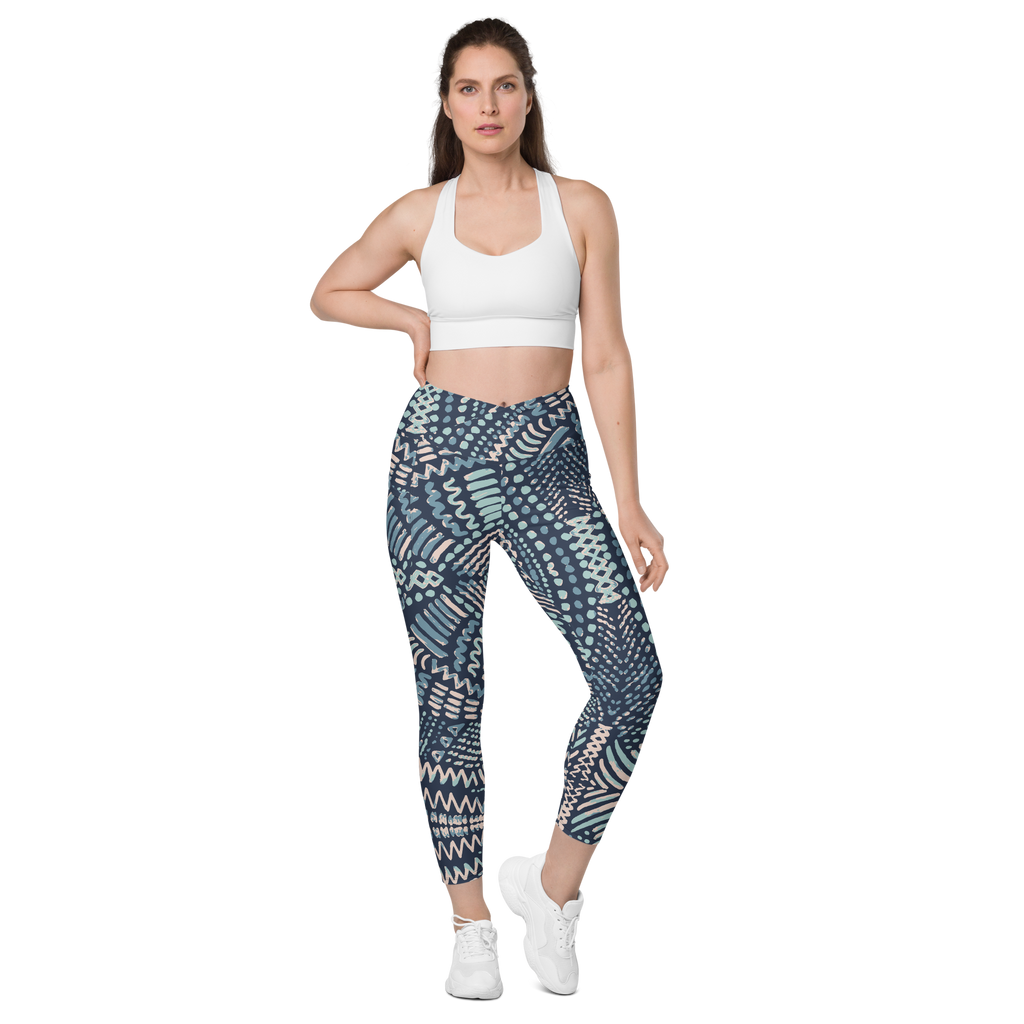 HL Fashion Art Crossover Legging's W/Pockets