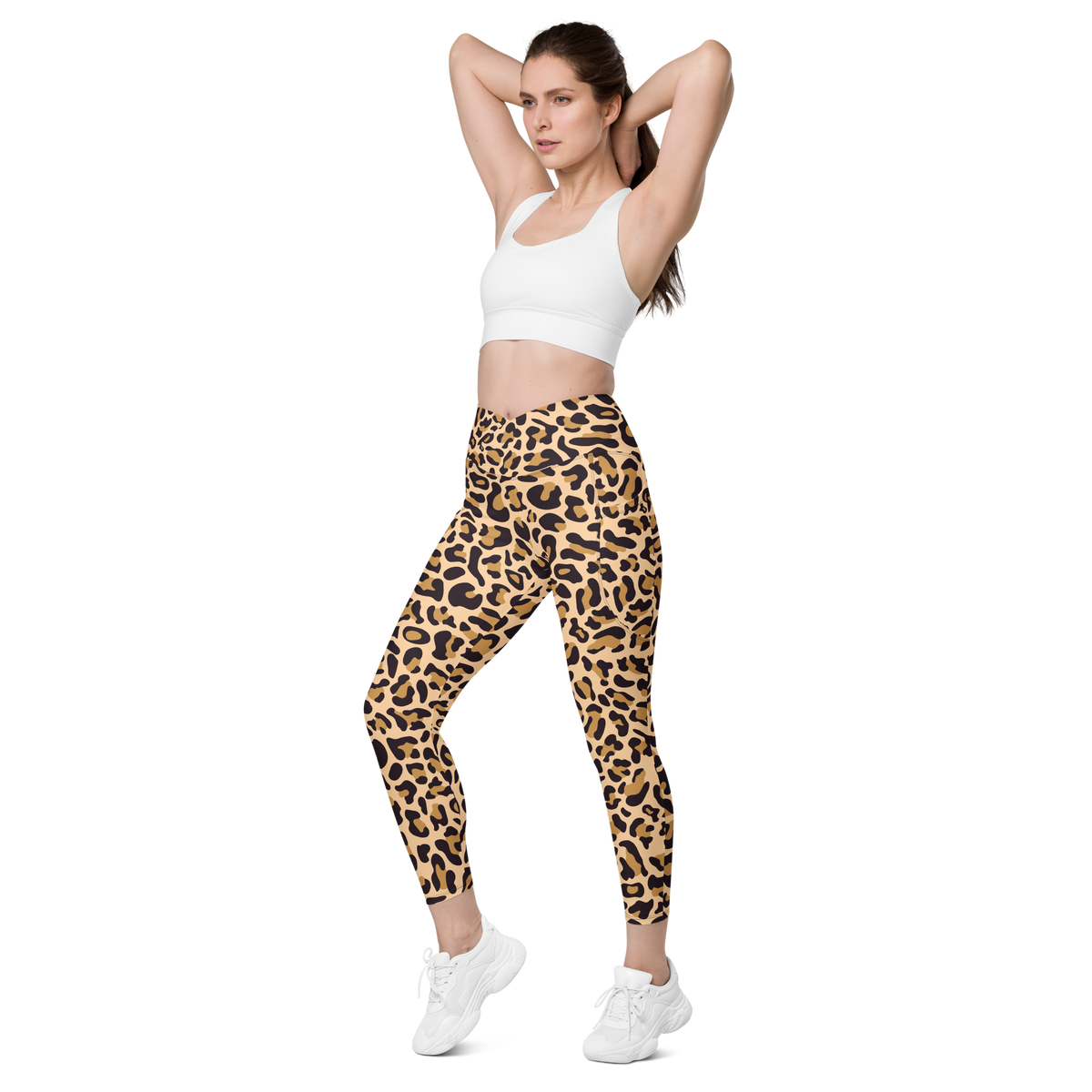 HL Crossover Leopard Leggings W/Pockets