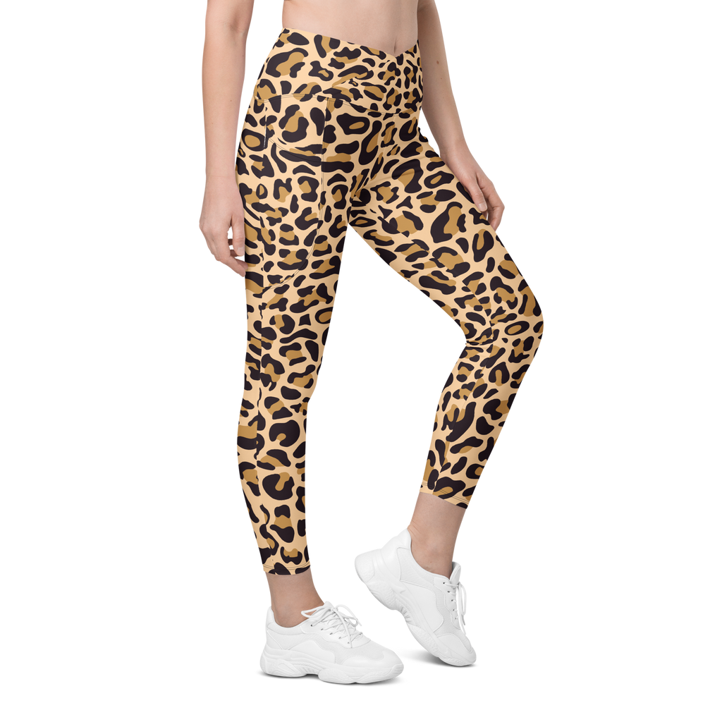 HL Crossover Leopard Leggings W/Pockets